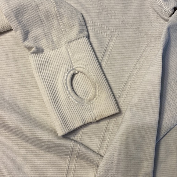 Long sleeve white Ivivva by lululemon top - Picture 4 of 5